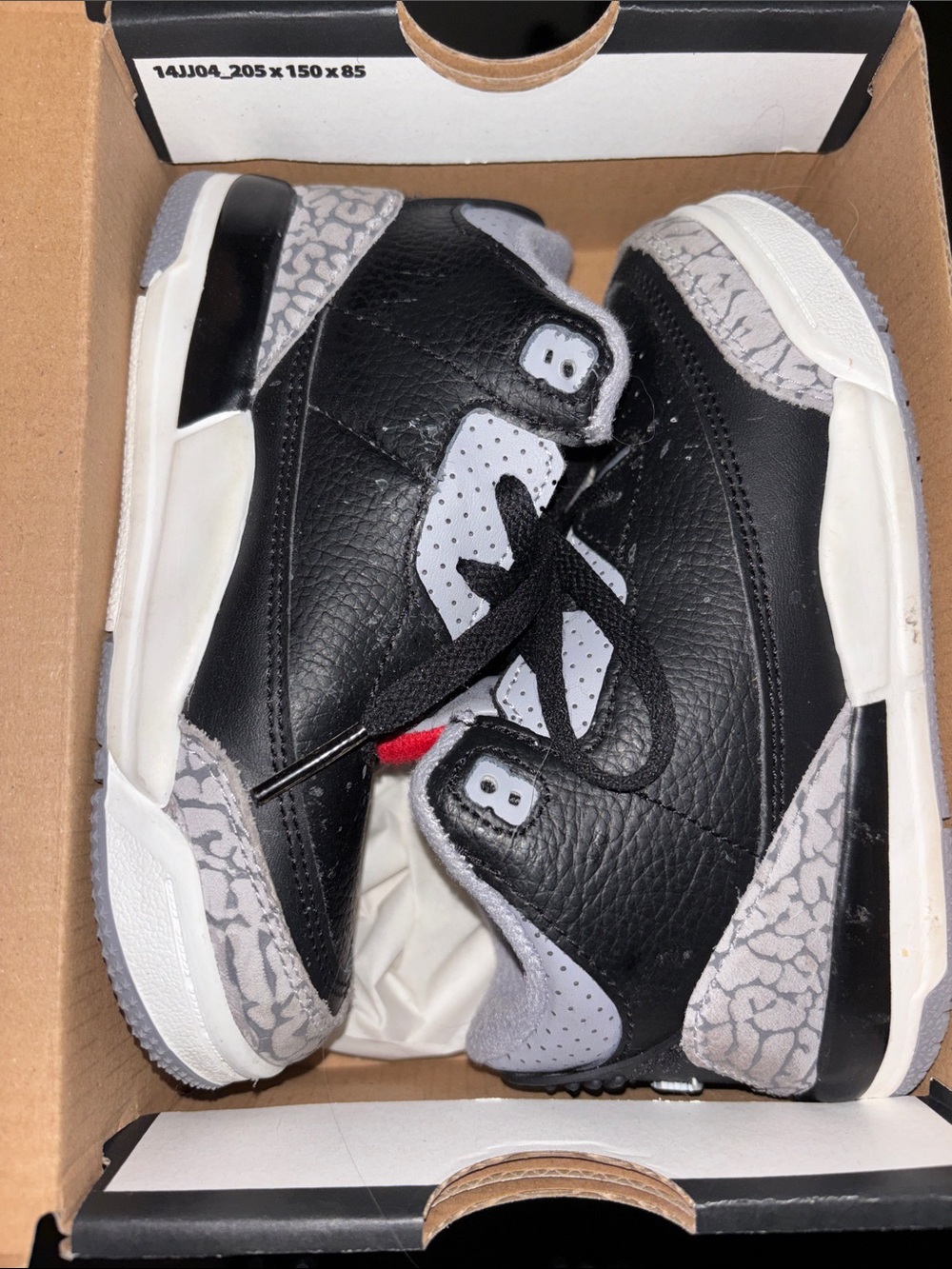 Jordan Kids Black, Grey & White Retro Basketball Sneakers